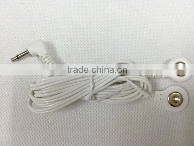 3.5 snap hole electrode wire for tens ems massager