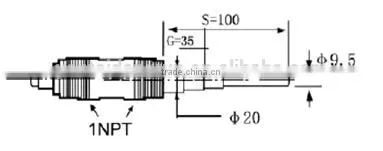 DRFK-98 RF Admittance Level Switch -Corrosion PTFE level switch