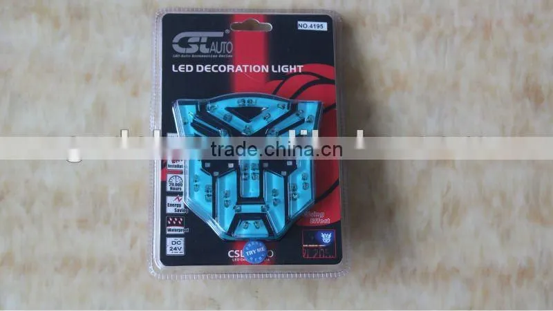 hot selling fashion led robot logo emblem