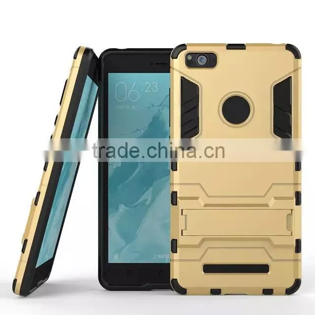 Newest Design For Xiaomi 4C Rubber Gel Back Stand Case MT-4905