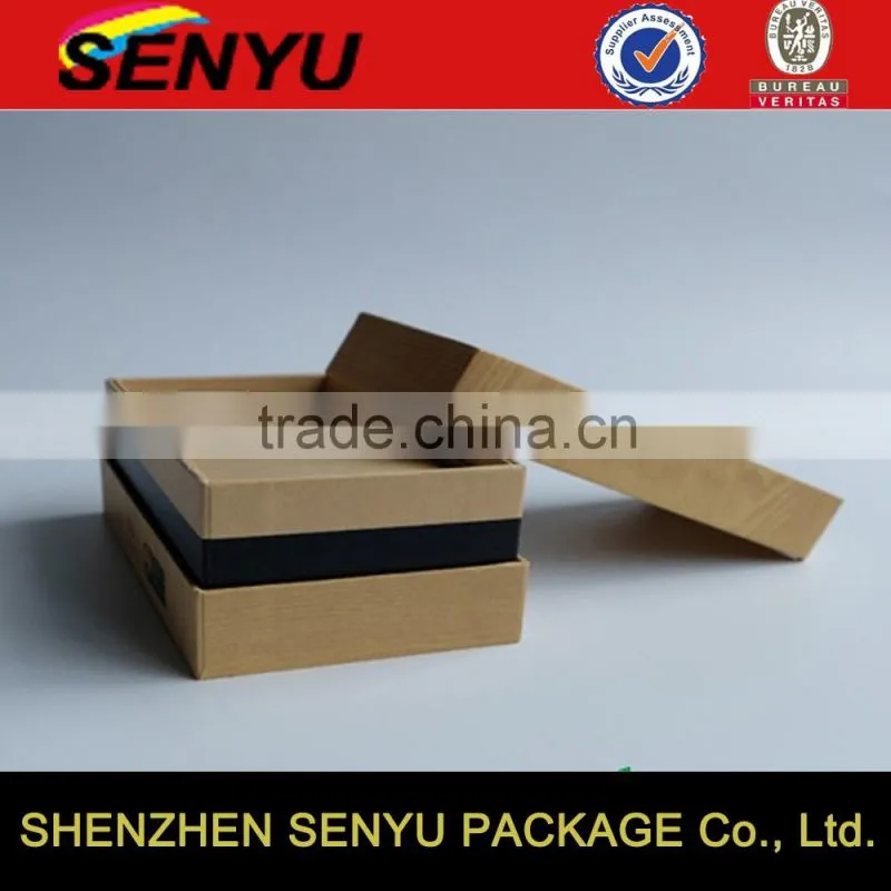 simple style, fancy design, custom full color printing,unique brown kraft paper box packaging