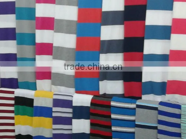 yarn dyed cotton spandex jersey knited fabric