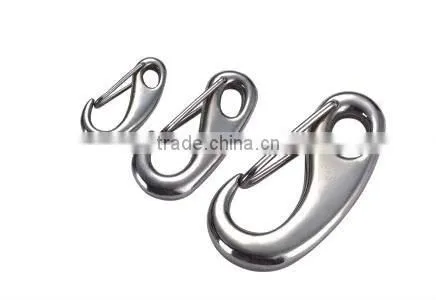 High Quality Rigging Stainless Steel Spring Snap Eye Hook