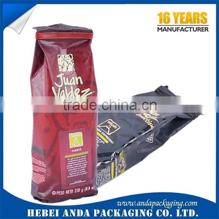 Wholesale printed Coffee bag plastic packaging / Custom Coffee pouch / Coffee sachet plastic roll film packaging