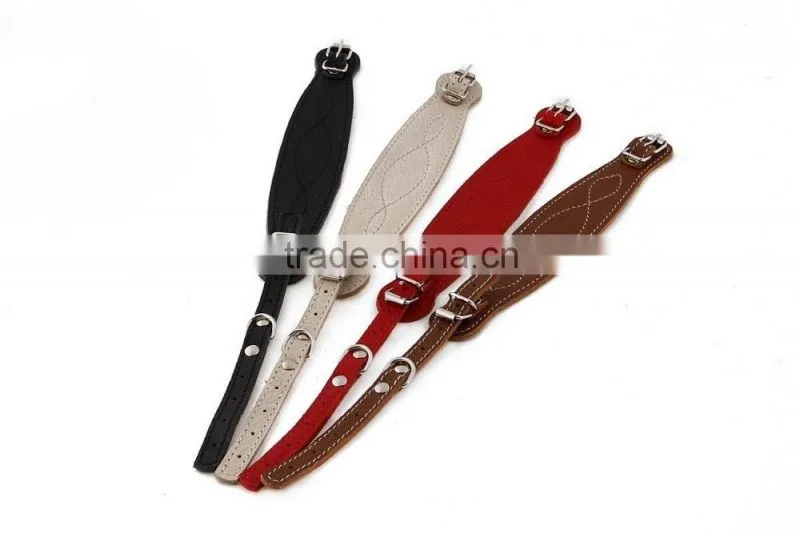 Nice pu leather dog leash comfortable puppy pets collar wholesale factory supply