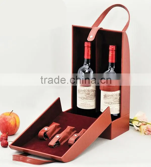 Top Grade Unique Design Handmade wine holder leather