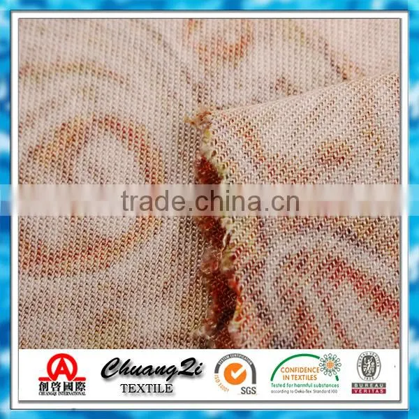 Colored flowers print spun rayon fabric for the elderly
