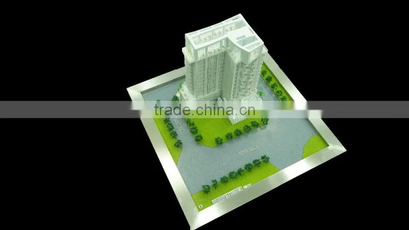 miniature scale architectural model for real estate display