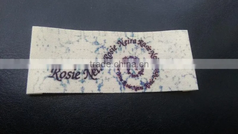 custom good quality side fold laundry label for garment