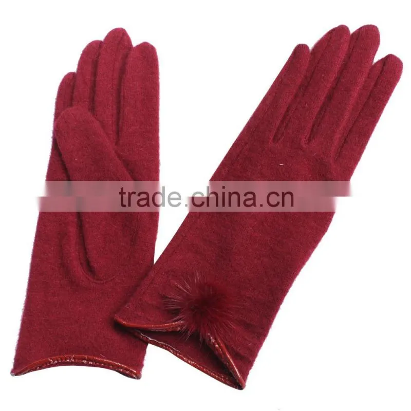 sheep wool hand glove