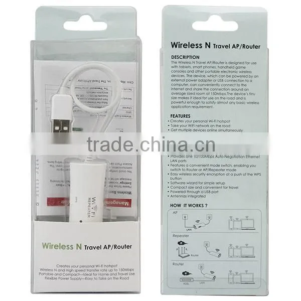 2.4G 150Mbp Wireless N Travel Ap Router WiFi Hotspot Extender