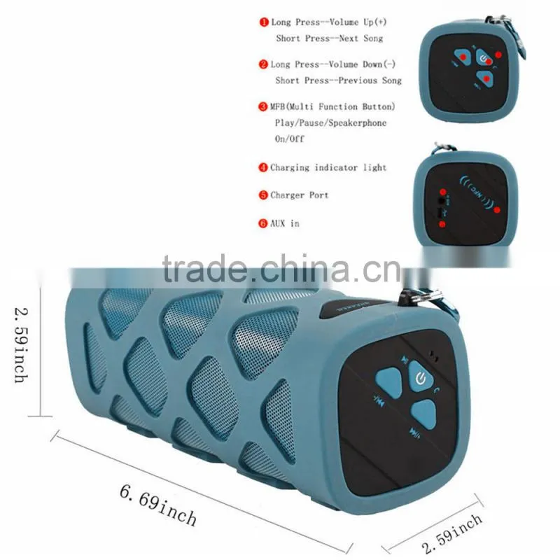 AWS1161 High Sound Quality Professional NFC Bluetooth Water Proof Speaker