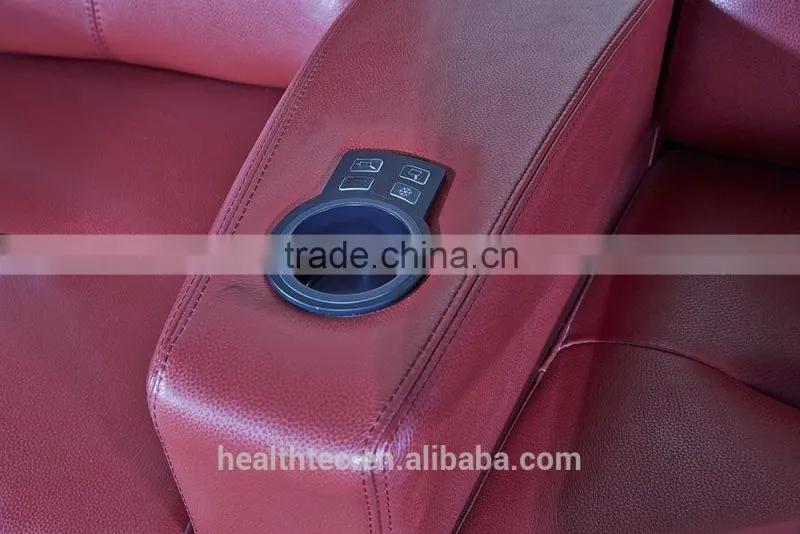 Luxury red home cinema sofa recliner chair