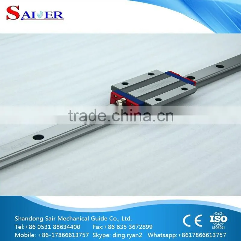 SAIR 25mm linear motion guideway with SER-GD25WBL linear carriage