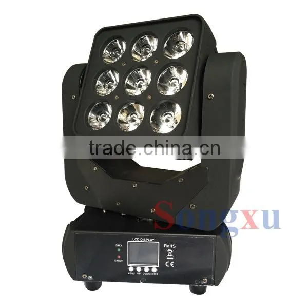 professional led dj lighting 9x10w matrix moving head led stage light