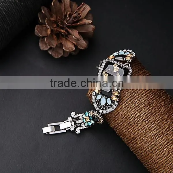 Black Diamond Rhinestone Bracelet