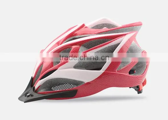 Industrial Adults safety protection bike helmet with in-mold visor