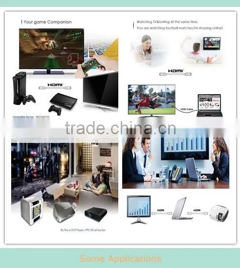 Low price HDMI 19pin A male to D male cable with Ethernet support 3D and 4K