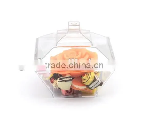 ps disposable 83ml square plastic dessert candy cup with lid for party