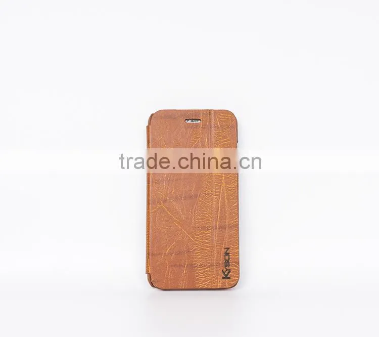 Slim leather cover for 6S with edge oil, oil case with logo