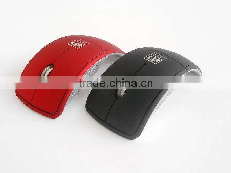 2.4G foldable wirelss arc mouse