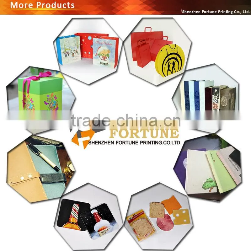 PU leather cover for print with magnetic closure pen attached school paper notebook