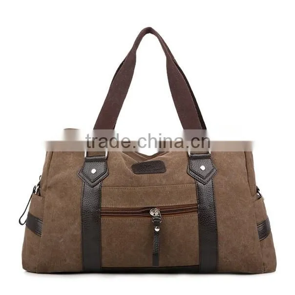 Wholesale fancy customized duffel canvas travel bag