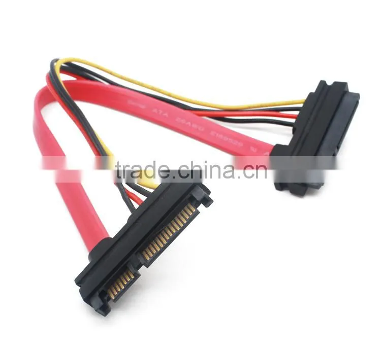 Sata 7+15 pin female to male cabel