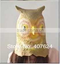 Deluxe Latex Owl Mask Animal Masks One Size Fits Most