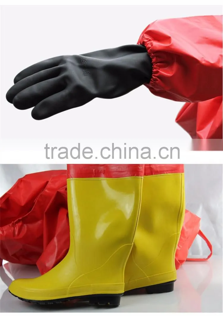 gas tight chemical protective safety suit