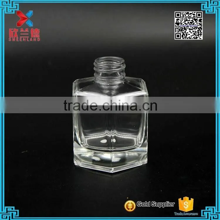 Hot selling 130ml clear glass aroma diffuser bottle with screw cap