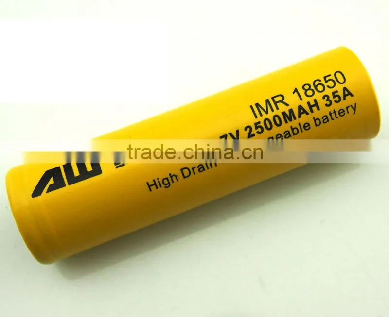 non alkaline batteries 35A 2500mah Aweite 18650 aa battery cell Carbon zinc battery