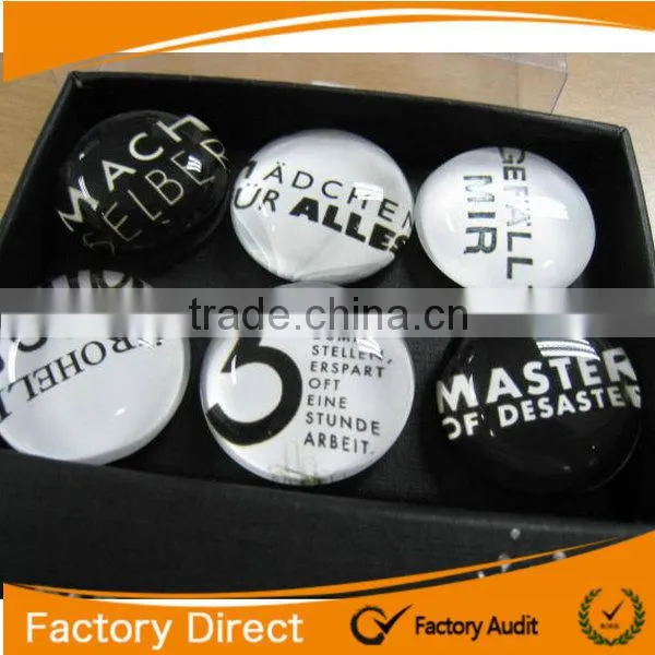 Customized crystal glass fridge magnet for souvenir and promotion