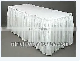 Conference table skirt, polyester table skirt, beautiful table skirt