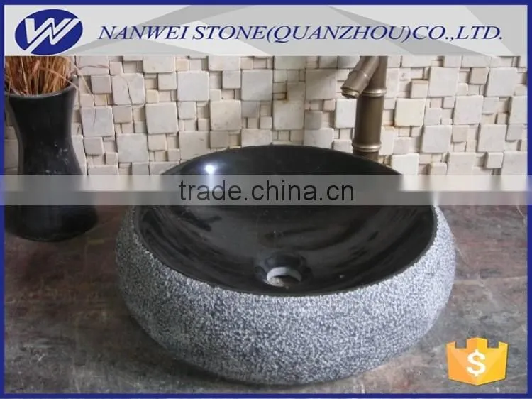 Good quality river stone basin