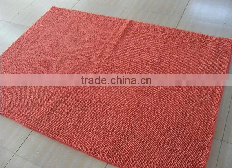 door mat short pile chenille mat with anti slip base