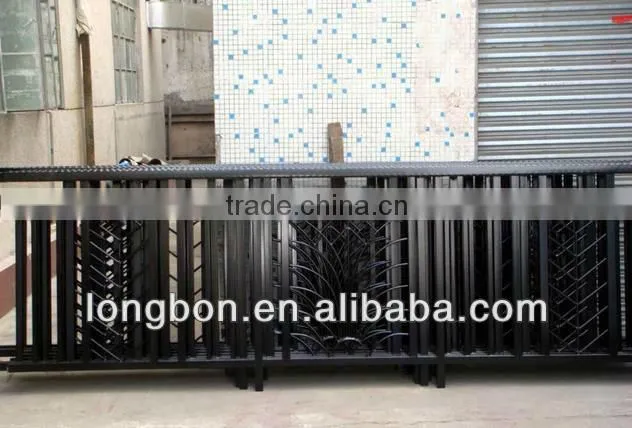 hot galvanized simple wrought iron balcony fence