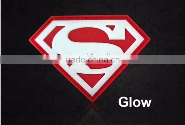 Superman Morale Rubber Patches Tactical Badges Fabric Armband Stickers Military