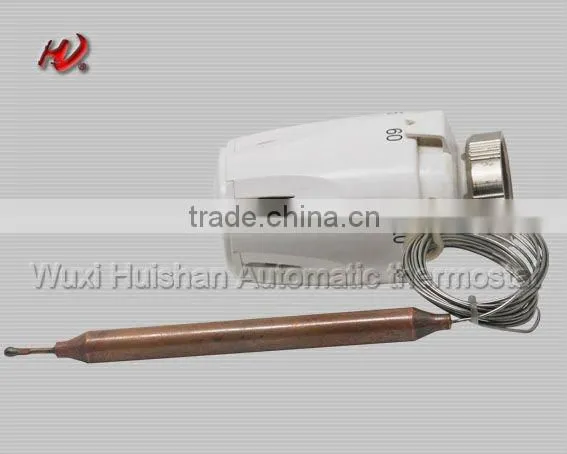 Remote temperature controller with capillary tube