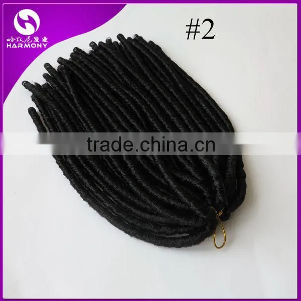 HARMONY 18inch 110grams Burgundy color synthetic hair synthetic dread locks twist hair extensions dreadlocks braiding hair