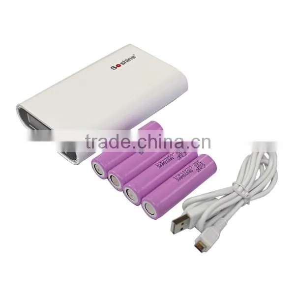 Soshine E3 power bank 4 x 18650 Power Bank for mobile phone for camera and MP3 plaeyr power bank charger power bank case