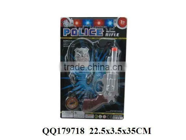 Lifelike police play set, plastic police game