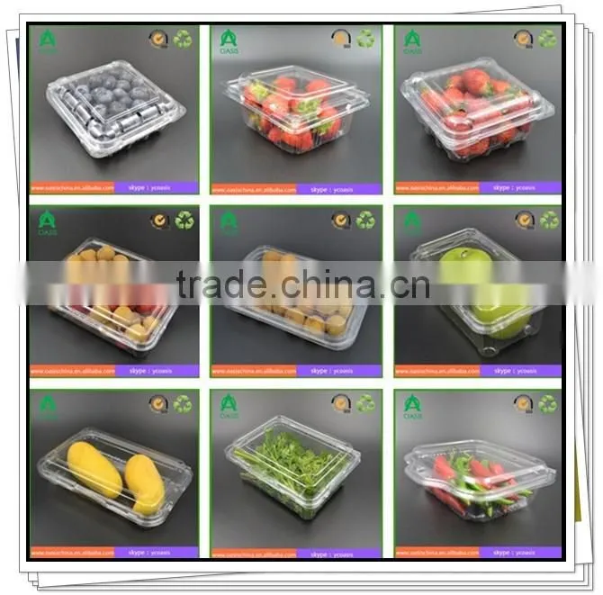 Plastic clear fruit vegetable packaging box