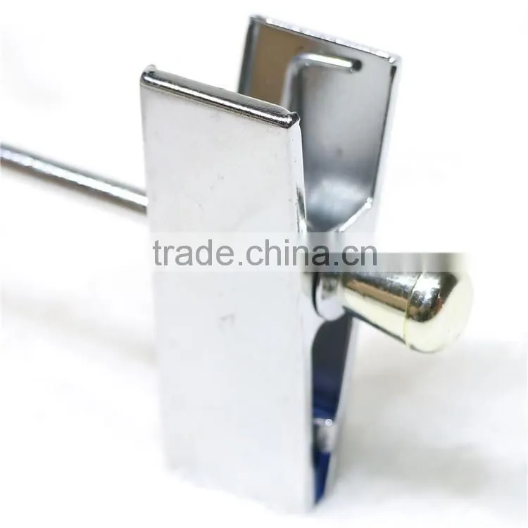 New design children clothes metal pant hanger with clips