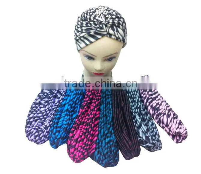 Turban Head Wrap Band headband Hat Cap Chemo Bandana leopard