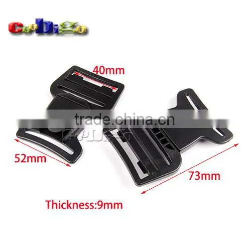 1-1/2"(40mm) Webbing Center Release Buckle Plastic for Hiking Camping Bags #FLC405-40B