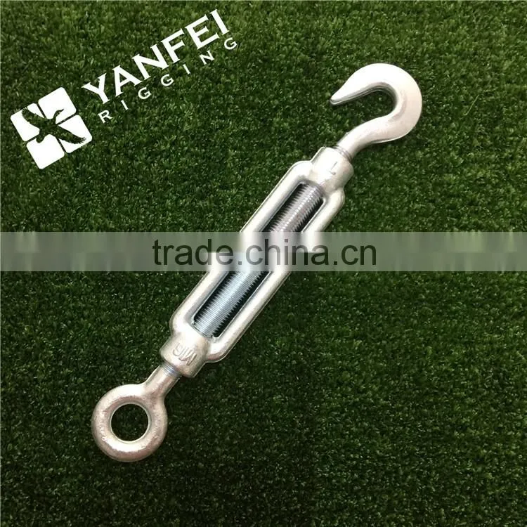 HOT Sale US Type Wire Rope Turnbuckle with Eye and hook