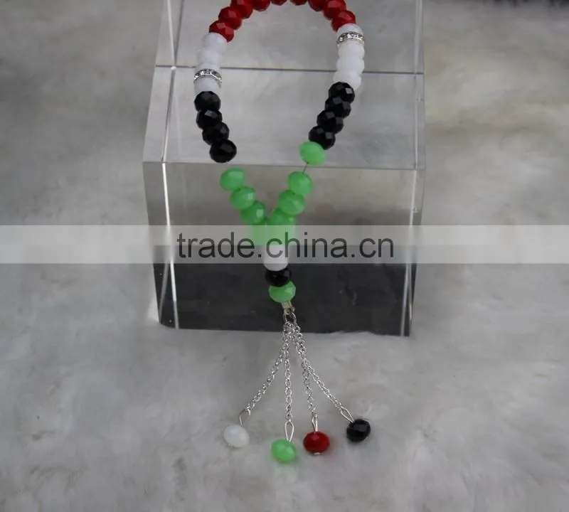 Yiwu hot seller 33 pieces/strand excellent crystal material prayer beads10mm islamic Prayer Beads