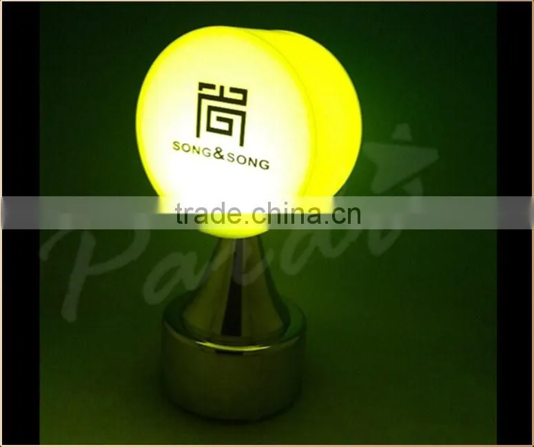 2016 circle shape promo decoration led restaurant table lamp