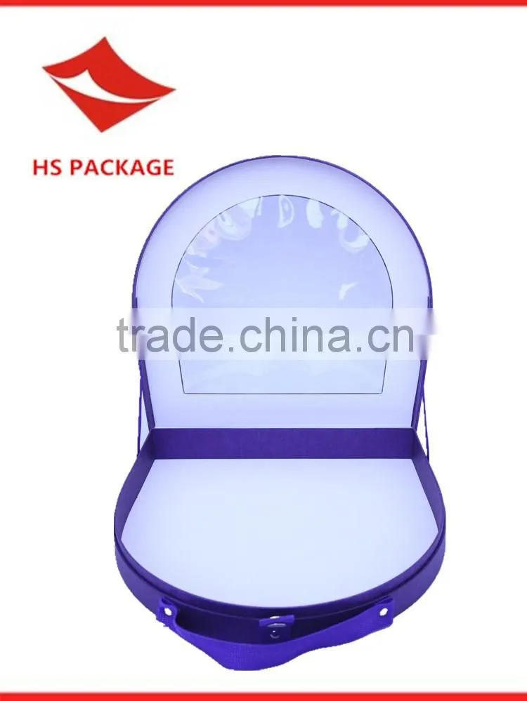 luxury suitcase paper gift box with window